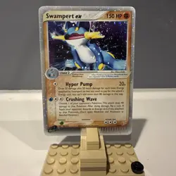2004 Pokemon EX Team Magma vs Team Aqua Holo Swampert ex #95/95 LP - Image 1