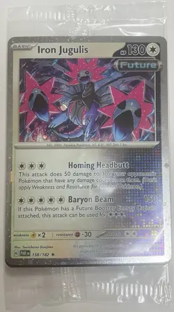 Iron Jugulis 158/182 Sealed Promo Cosmos Holofoil - STICKERS INCLUDED - Pokemon - Image 1