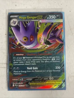 2025 Near Mint Pokemon Mega Gengar ex 056/094 Phantasmal Flames PFL en English - Image 1