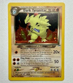 Dark Tyranitar 11/105 Neo Destiny Holo Rare Unlimited Pokemon TCG VLP Condition - Image 1