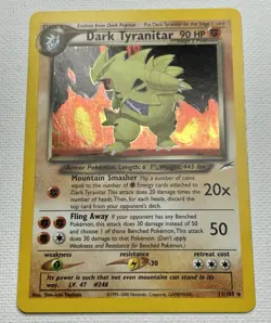 Dark Tyranitar 11/105 Neo Destiny Holo Rare Unlimited Pokemon TCG VLP Condition - Image 2