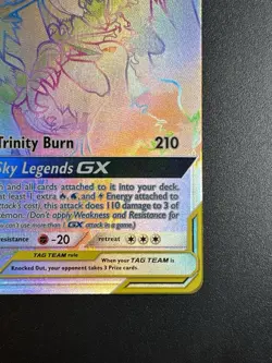 Pokemon Moltres & Zapdos & Articuno GX 69/68 Hidden Fates Rainbow Tag Team NM+ - Image 4