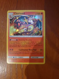 Pokemon TCG Charizard Holo Sun & Moon Team Up 14/181 Cracked Ice Holo - Image 5