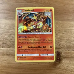 Pokemon TCG Charizard Holo Sun & Moon Team Up 14/181 Cracked Ice Holo - Image 1