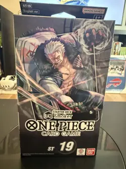 One Piece Tcg Black Smoker Starter Deck (ST-19) Brand New Sealed With PRB01 Pack - Image 1