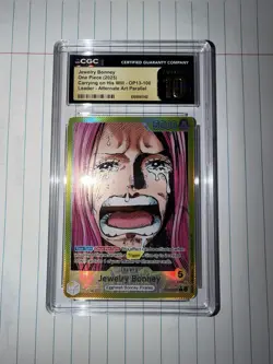 2025 ONE PIECE OP13-CARRYING ON HIS WILL ALTERNATE ART JEWELRY BONNEY CGC 10 - Image 1