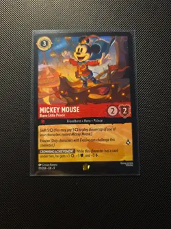 Disney Lorcana Fabled Mickey Mouse - Brave Little Prince 111/204 Legendary Foil - Image 1