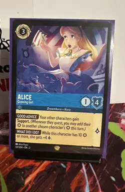 Alice - Growing Girl (160/204). Disney Lorcana Rise of the Floodborn - Image 1