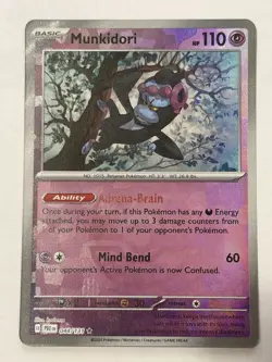 Munkidori 044/131 Prismatic Evolutions [Master Ball] Reverse Holo Pokemon TCG NM - Image 1