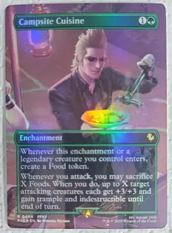 Campsite Cuisine (Borderless) Commander: Final Fantasy R0464 Rare Foil NM MTG - Image 1