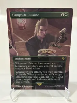 MTG Campsite Cuisine (Borderless Foil) Commander: Final Fantasy 464 FFXV NM - Image 1