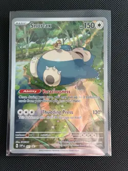 Pokemon TCG Snorlax SVP 051 Scarlet & Violet 151 Black Star Promo (NM) - Image 1