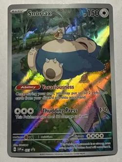 Snorlax SVP 051 Pokemon TCG Scarlet & Violet 151 Black Star Promo #51 LP+ - Image 1