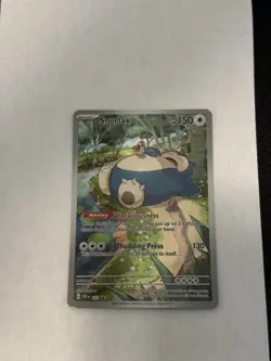 Pokemon TCG Snorlax SVP 051 Scarlet & Violet 151 Holo Black Star Promo LP - Image 1