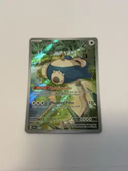 Pokemon TCG Snorlax SVP 051 Scarlet & Violet 151 Holo Black Star Promo LP - Image 1