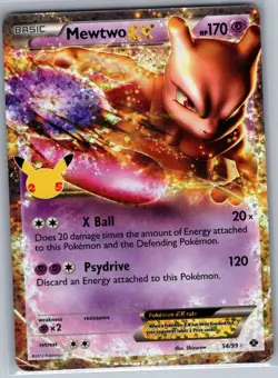 Mewtwo EX 54/99 Celebrations: Classic Collection - Pokemon Card - NM - Image 1