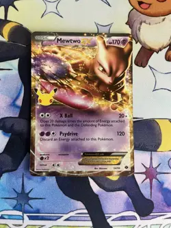 Mewtwo EX 54/99 Celebrations: Classic Collection Pokemon NM Pokemon Card - Image 1