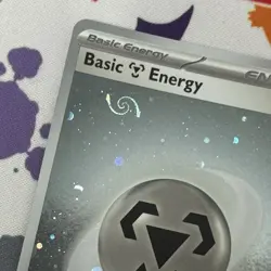 HD Metal Energy Cosmos Holo with Mew Tail Swirl SVE MEW 008 151 Pokemon Card - Image 2