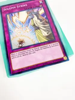Solemn Strike - COTD-ENSE2 - - Limited Edition NM YuGiOh! Trap Card Holo - Image 3