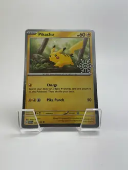 Pokemon Pikachu Holiday Calendar 2023 Cosmos Holo Stamped Promo Card 049/195 - Image 1