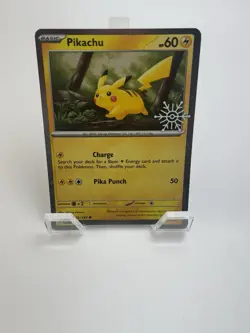 Pokemon Pikachu Holiday Calendar 2023 Cosmos Holo Stamped Promo Card 049/195 - Image 2