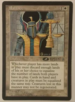 Magic The Gathering MTG BALANCE Promo 6x9 Oversize Jumbo Card! - Image 1