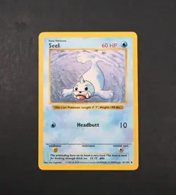 NM Seel Shadowless Base Set BSS 41/102 Pokemon Card - Image 1