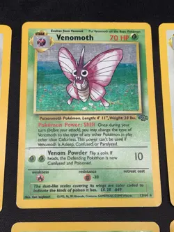 Vintage Holo Rare Pokemon Cards WOTC Era Base Set, Fossil, Jungle, Scyther MP/HP - Image 3