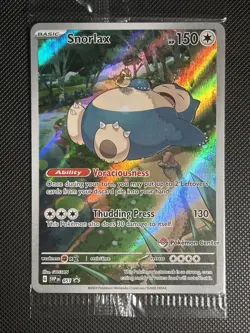 Pokemon TCG Snorlax SVP 051 Pokemon Center Stamped 151 ETB Promo Sealed - Image 1