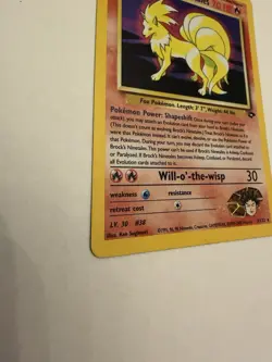 Pokemon TCG Brock's Ninetales Gym Challenge 3/132 Holo Rare 2000 70 HP - Image 3