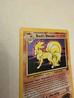 Pokemon TCG Brock's Ninetales Gym Challenge 3/132 Holo Rare 2000 70 HP - Image 4