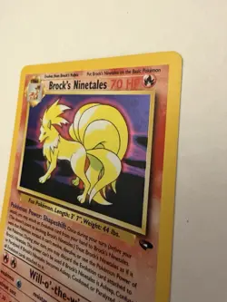 Pokemon TCG Brock's Ninetales Gym Challenge 3/132 Holo Rare 2000 70 HP - Image 5