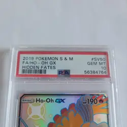 2019 Pokemon Sun & Moon Hidden Fates Ho-Oh GX #SV50 PSA 10 - Image 2