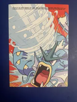 Pokemon Charmander #04 10 of 10 Topps TV Animation Sticker EXCELLENT Gyarados - Image 2