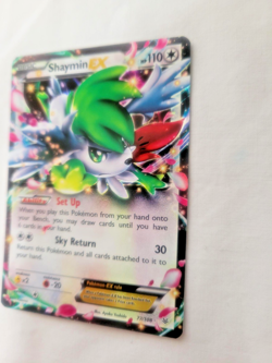 2015 Pokemon Ultra Rare Holo Shaymin EX (77/1081) XY Roaring Skies (LP+) Mid-Era - Image 5