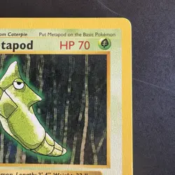 Pokemon Vintage Grey 3d Stamp 1st Edition Metapod 054/102 Base Set Shadowless 99 - Image 3