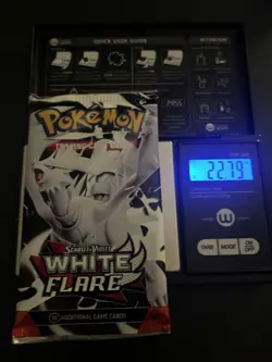 Very Heavy! 22.79g Pokemon TCG SV10.5 White Flare Booster Pack Sealed! - Image 1