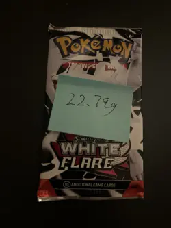 Very Heavy! 22.79g Pokemon TCG SV10.5 White Flare Booster Pack Sealed! - Image 3