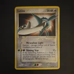 Pokemon Latios Star 106/107 EX Deoxys Ultra Rare Holo Heavily Played - Image 1
