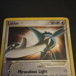 Pokemon Latios Star 106/107 EX Deoxys Ultra Rare Holo Heavily Played - Image 3