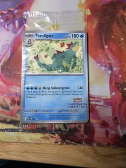 Pokemon Sealed Feraligatr Illustration Contest 2024 Promo 213 Pikachu Toxtricity - Image 1