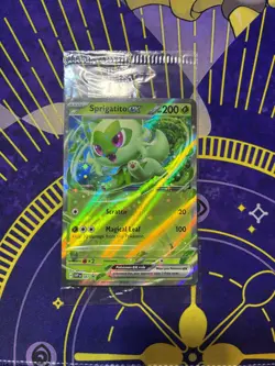 Pokemon TCG Sprigatito ex SVP 087 2024 Scarlet & Violet Sealed Black Star Promo - Image 1