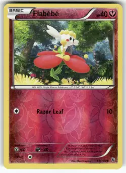 Flabebe (63) XY - Flashfire Common,Reverse Holo Pokemon Lightly played - Image 1