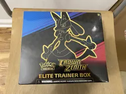 Pokemon TCG Sword & Shield CROWN ZENITH Elite Trainer Box ETB NEW/Factory Sealed - Image 1