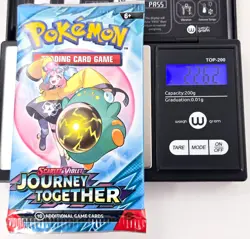 Pokemon TCG JOURNEY TOGETHER BOOSTER PACK LOT OF 5 Factory Sealed Heavy Weighed - Image 4