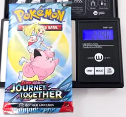 Pokemon TCG JOURNEY TOGETHER BOOSTER PACK LOT OF 5 Factory Sealed Heavy Weighed - Image 5