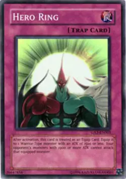 Yugioh! MP Hero Ring - GX1-EN003 - Super Rare - Limited Edition Moderately Playe - Image 1