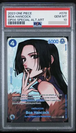 Boa Hancock SP One Piece English - Kingdoms of Intrigue (OP04-078) - PSA 10 - Image 1