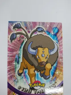 MINT 2000 Topps Pokemon TV Animation Edition Series 3 Non Holo #128 Tauros - Image 2