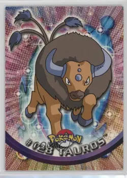 Tauros Topps Pokemon TV Animation Edition Series 3 #128 2000 1fc1 - Image 1
